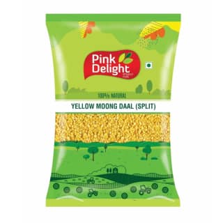 Pink Delight Premium Moong Yellow Dal Dry and Unpolished 1 kg