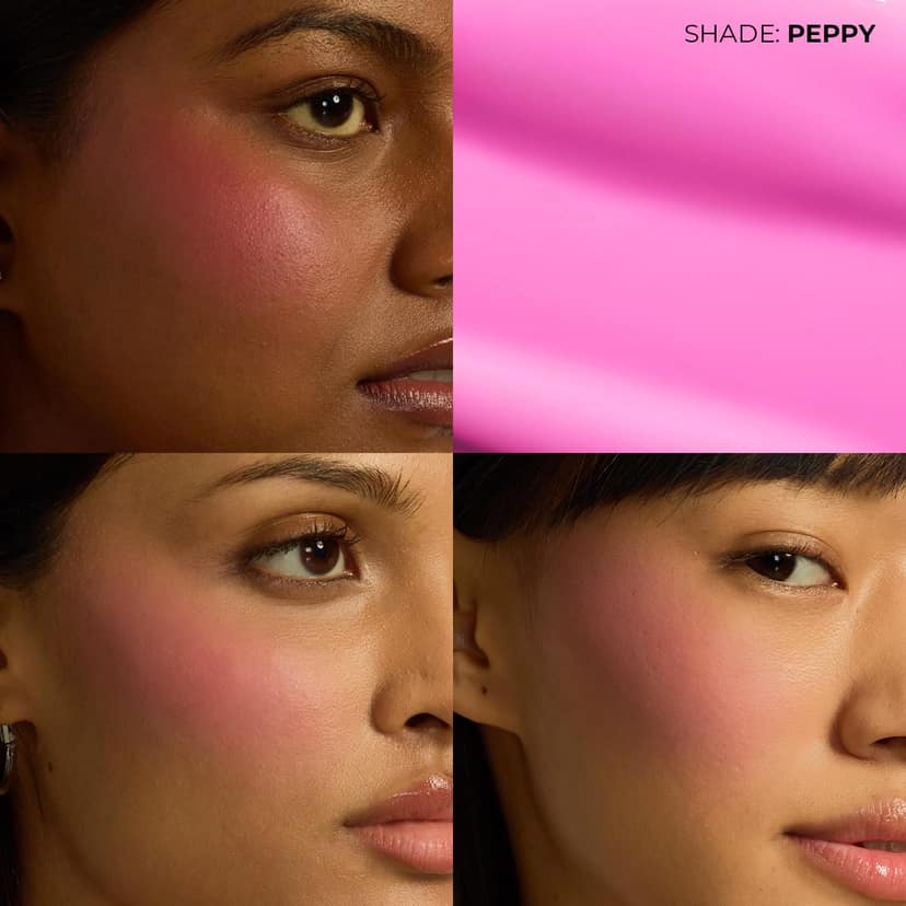 Fae Beauty Lush Blush | Featherlight, Easy Blend Formula with a Seamless, Serum-Like Finish | 8H Long Wear | Rich, Buildable Pigment | Formulated with a Bloom Blend of Hibiscus, Magnolia and Chamomile Extracts - Peppy Fae Beauty Lush Blush | Featherlight view 2