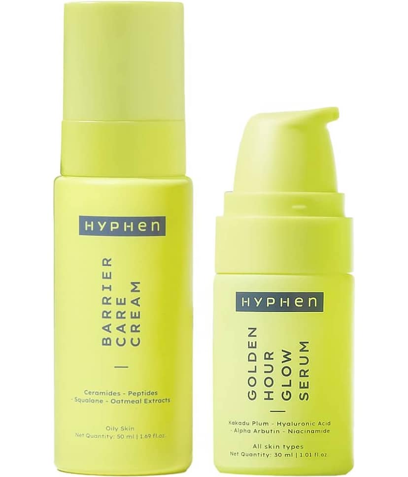 Hyphen Barrier Care Cream 50ml & Golden Hour Glow Serum 30ml (Pack of 2)