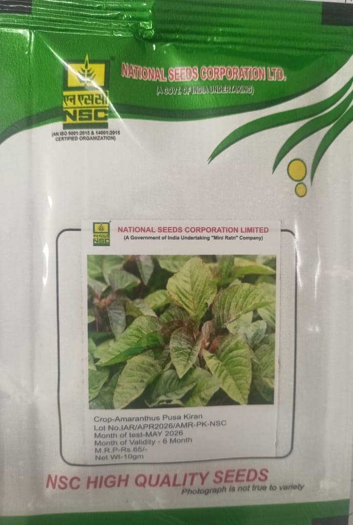 NSC Amaranthus Pusa Kiran, 10 gm Seed Pouch view 2