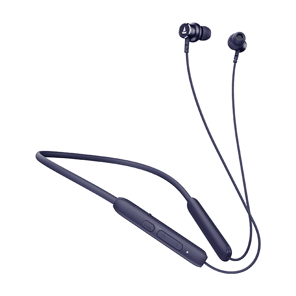 boAt Rockerz 195 V2 Pro | Wireless Earphone with 30 Hours Playback, BEAST™ Mode, 10mm Drivers, Dual Pairing with BT v5.2 Deep Blue