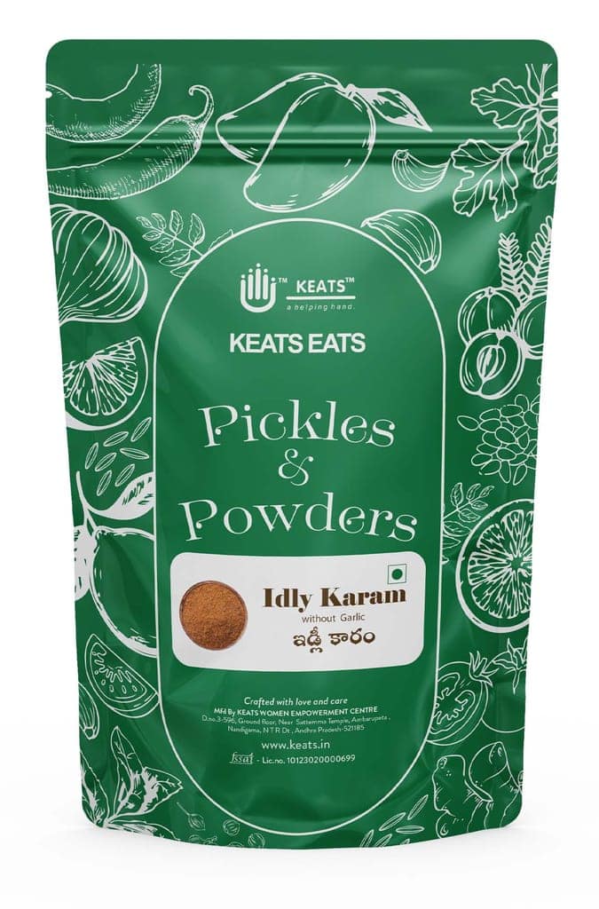 KEATS EATS IDLY KARAM PODI WITHOUT GARLIC