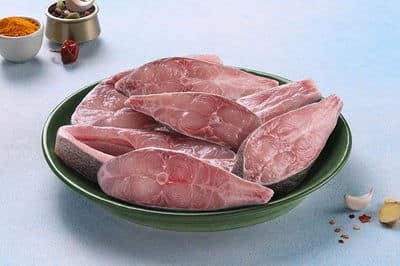 Rupchanda / Roopchand / River Pomfret - Steaks/Slices/Round cut Headless (480g to 500g Pack)
