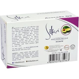 Silka Avocado Moisturizing Milk Soap - 135g (Pack Of 2) view 2