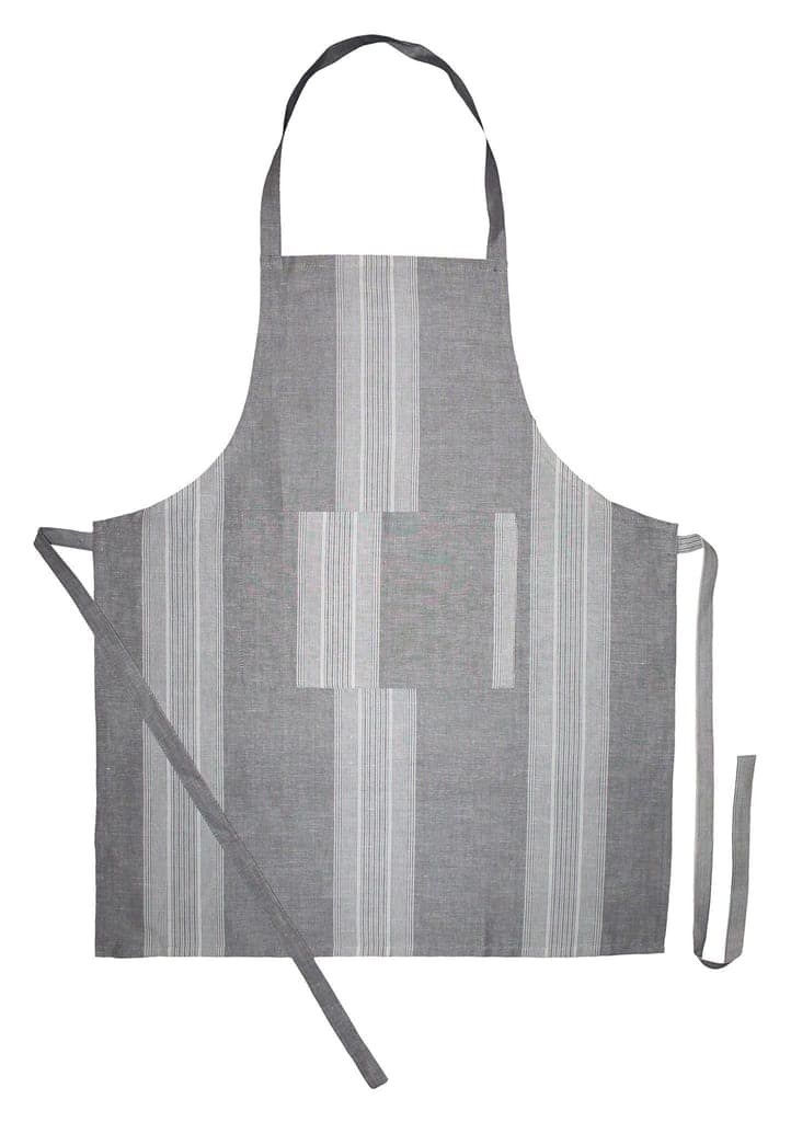 Airwill, 100% Cotton Yarn-Dyed Designer Striped Aprons, Sized 65cm in Width & 80cm in Length with 1 Center Pocket, Adjustable Buckle on Top and 2 Long Ties on Both 2 Sides. Pack of 1 Piece view 2