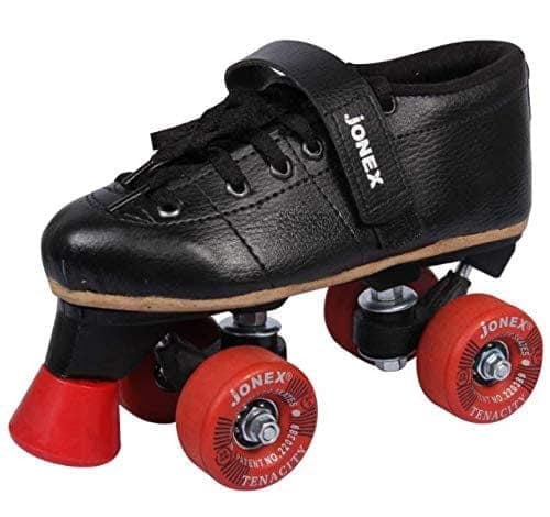 JJ Jonex Shoe Skates, Shoe Skates for Kids, Fix Body Shoe Skates (3 UK/Ind, Black- Tenacity)