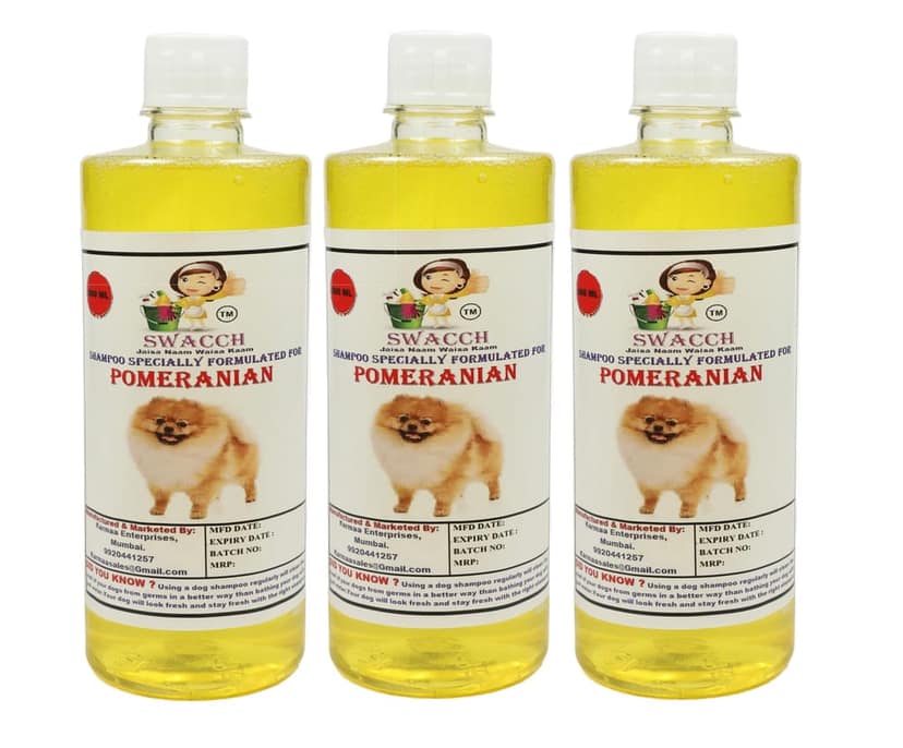Swacch Shampoo Specially Formulated for Pomeranian (500ml) (Combo Pack of 3) Lemon view 2