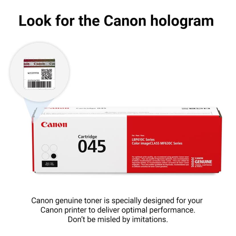 Canon 045 Original Toner Black for ISensys Laser Printers view 2