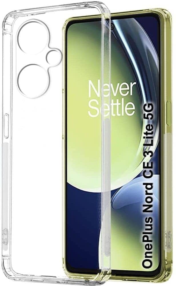 PLUGTECH TPU Ultra Hybrid Clear Camera Protection Back Cover Case for OnePlus Nord CE3 Lite