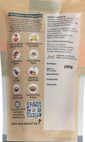 Conscious Food Raisin 250g Organic view 2