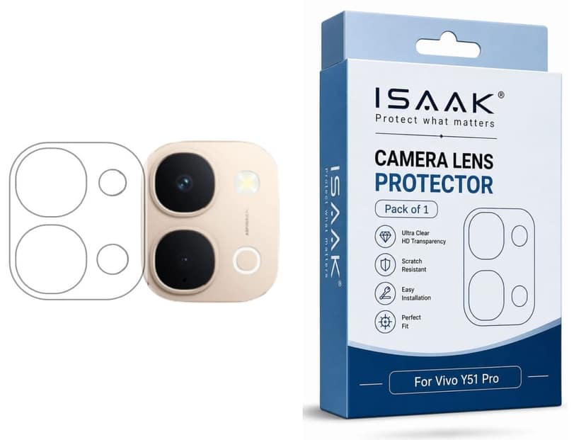 ISAAK Back Camera Lens Protector compatible for Vivo Y51 Pro (Pack of 1)