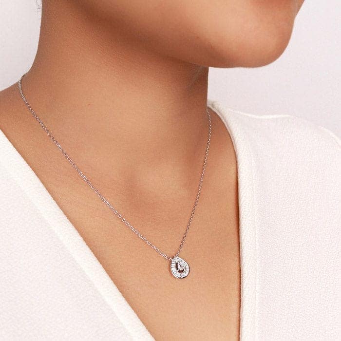 Silver Princess Diana Necklace view 2