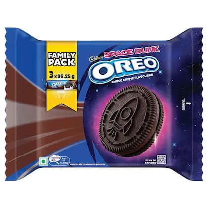 Cadbury Oreo Choco Cream Biscuit 288.75gm Multipack