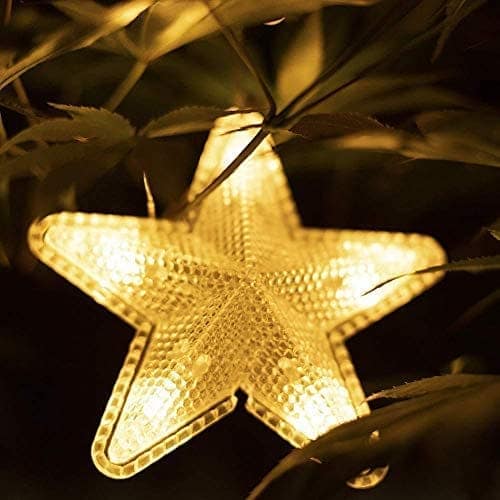 GLOWSERIE Star Curtain LED Fairy String Lights for Bedroom Wall Décor view 2
