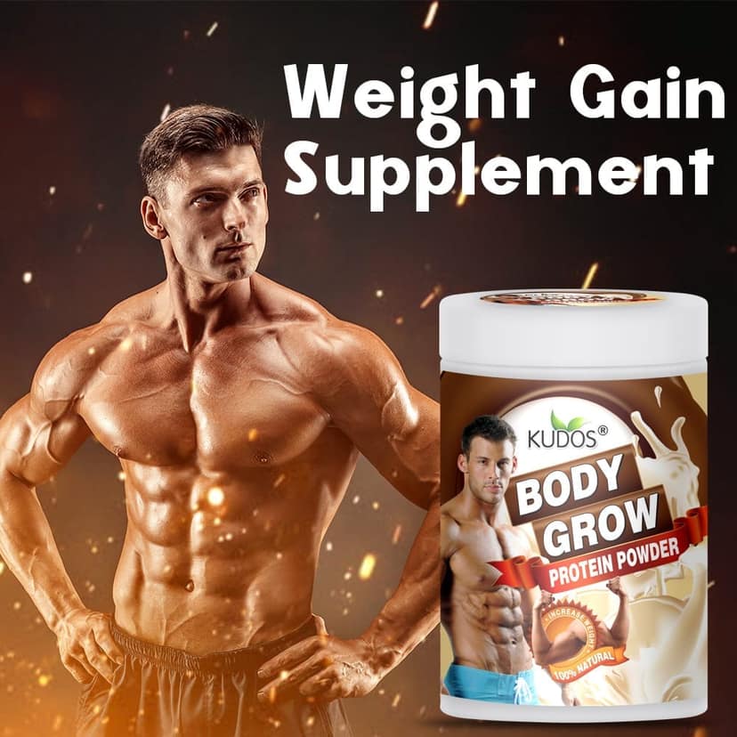 Kudos Body Grow Protein Powder- Weight Gain Supplement view 2