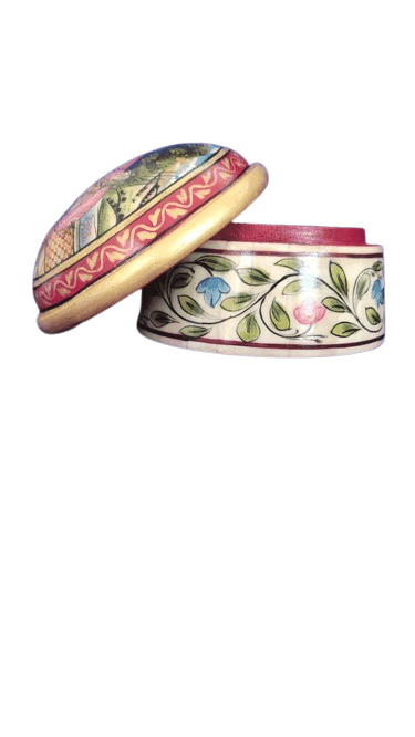 Jakir Hussain Handmade Bone Box Miniature Painting Antique Finish All Purpose Box Set Of 2 view 2
