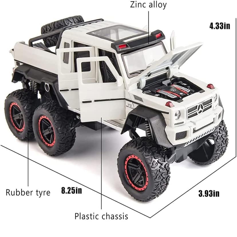 KTRS ENTERPRISE Mercedes-Benz G63 AMG 6×6 1/32 Alloy Die-Casting Car Model Children's Toy view 2