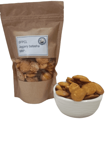 Yellow Sweet Batasha/Batase | Sugar Candy for Worship - 100 Grams view 2