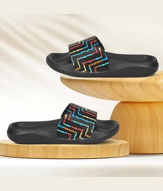 PERY PAO Black Men's Slide Flip Flop