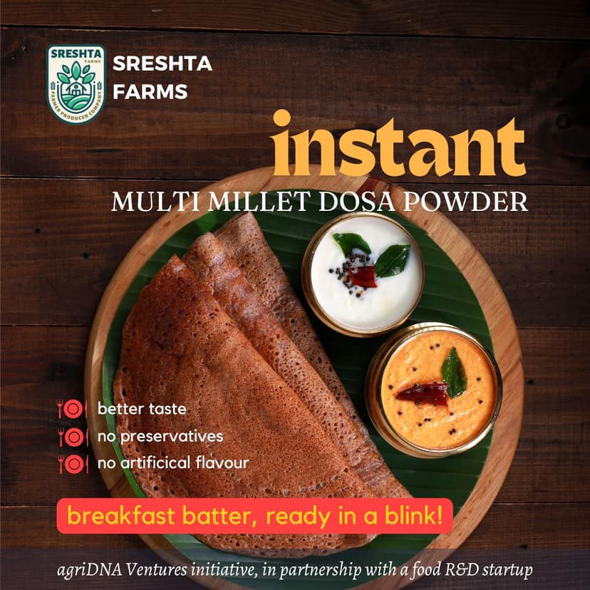Sreshta Farms Instant Multi Millet Dosa Mix view 2
