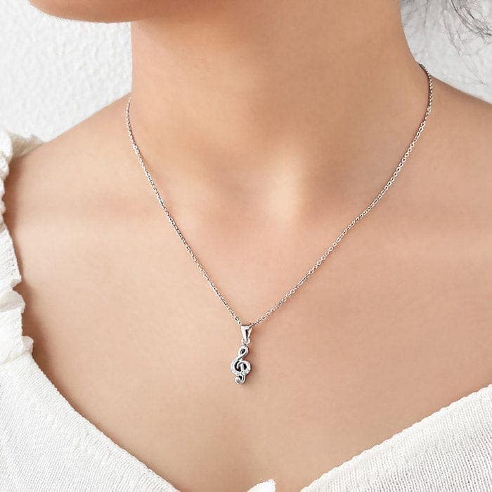 Silver Symphony Pendant with Chain view 2