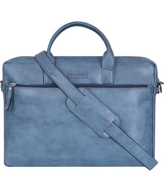 Walrus Grey Faux Leather Office Bag