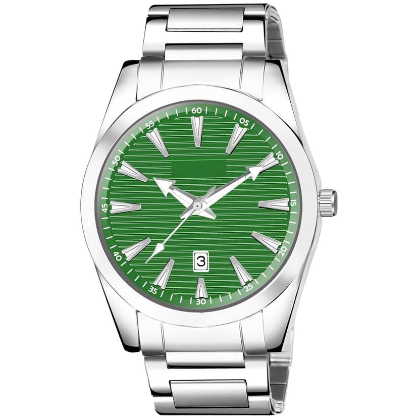 Green Dial Date Function Analog Watch for Men LR150