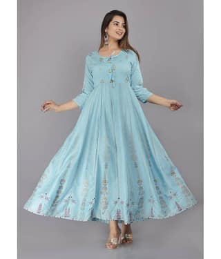 AVEITH - Wine Rayon Women's Anarkali Kurti ( Pack of 1 )