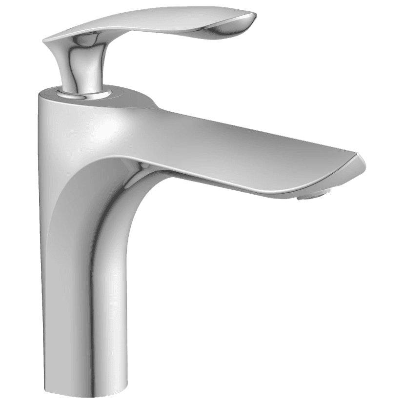 KA-3127 Single Lever Basin Mixer With Braided Hoses (Table Mounted Model) view 2