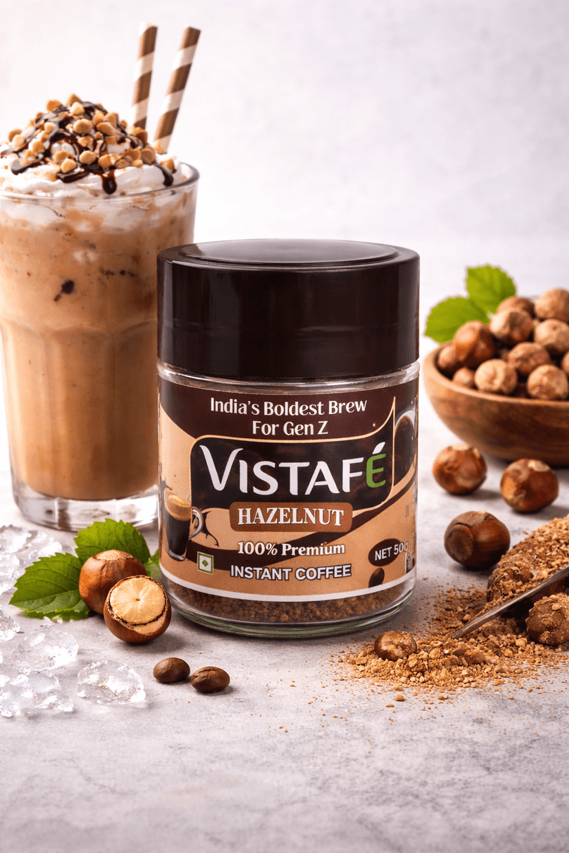 Vistafe Hazelnut Instant Coffee for Smooth Nutty Taste