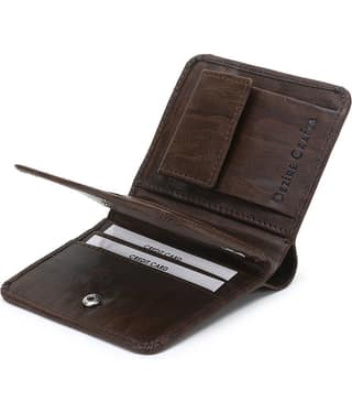 Dezire Crafts PU Printed Men's Regular Wallet With 8 Slots For Card ( Tan , Pack of 1 )