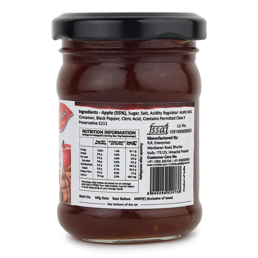 Nimkish Apple Cinnamon Chutney | Himalayan Artisan Chutney | No Preservatives | Made in Kullu view 2