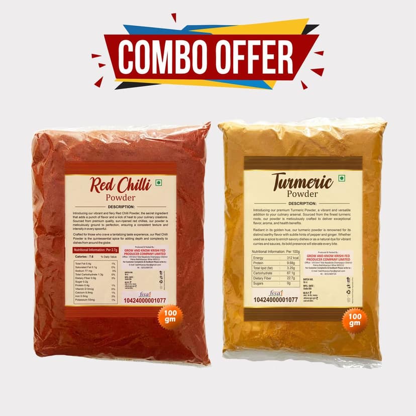 Combo Pack of Haldi and Mirchi Powder view 2
