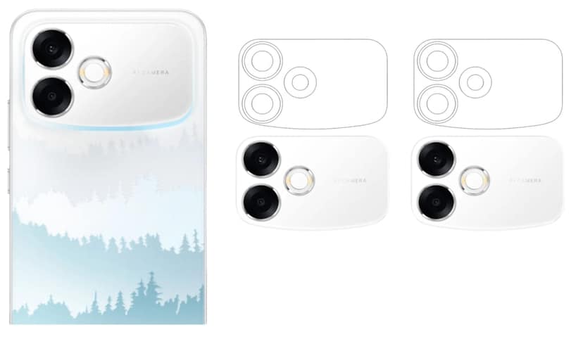 ISAAK Back Camera Lens Protector compatible for OPPO F33 Pro 5G (Pack of 2)