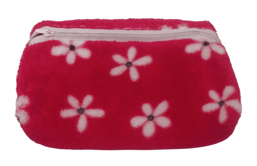 Red and White Floral Print Small Purse