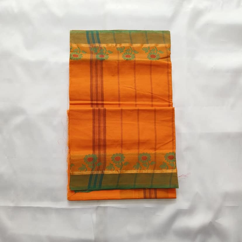 Pure Cotton Saree with Blouse view 2