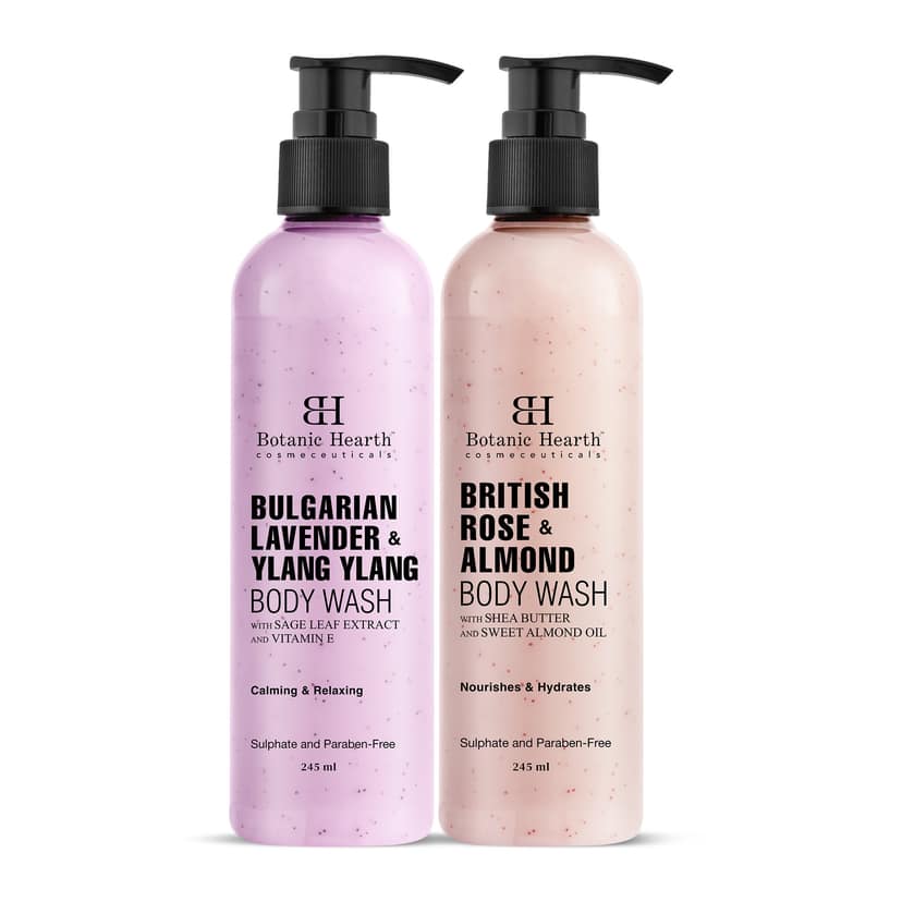 British Rose with Lavender Body Wash (Pack of 2) view 2