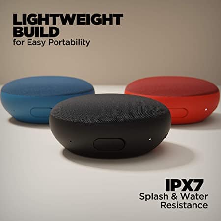 boAt Stone 180 | Bluetooth Speaker with 5W signature sound, Up to 8 Hours of Playtime, IPX7 Sweat & Water Resistance Black view 2
