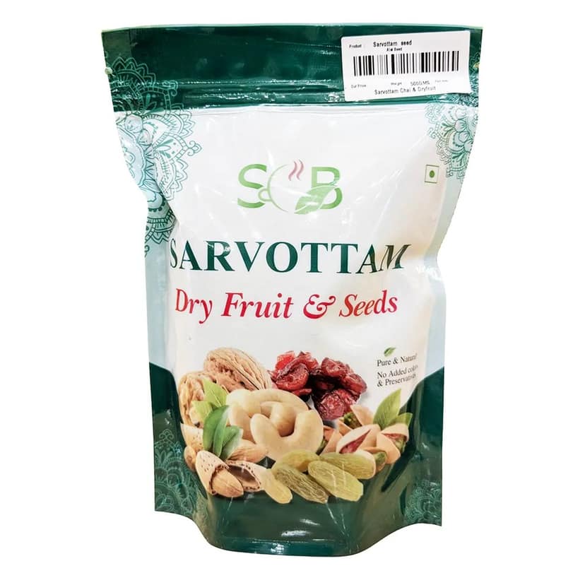 Sarvottam Premium Alsi Seeds 500g Pack | Natural Flax Seeds | Rich in Omega-3, Protein & Fiber | Superfood for Heart Health & Weight Management