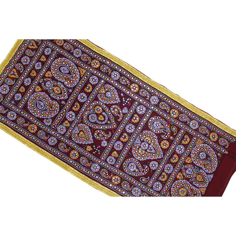 Garvi Gurjari (A Gujarat Govt Enterprise Multicolor Hand Embroidered Wall Hanging With Mirror Work(GGCEWH32) view 2