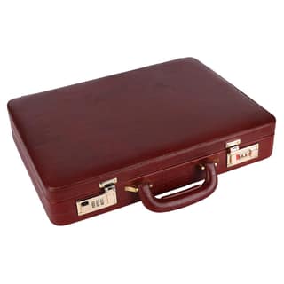 HAMMONDS FLYCATCHER Adults Genuine Leather Briefcases With Combination Lock| D-L:17"H:12.5"B:3" HAMMONDS FLYCATCHER Adults Genuine Leather Briefcases With Combination Lock| D-L:17"H:12.5"B:3" - Rich Brown / M