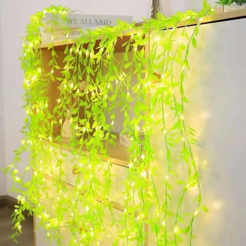 Delhi Deals Hub Leaf Vine Fairy String Lights 180 LED 10×3 ft Warm White view 2