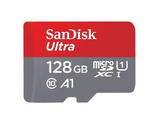 Sandisk 128GB Ultra microSDXC UHS-I Memory Card - 120MB/s, Class 10, U1, Full HD, A1, Micro SD Card
