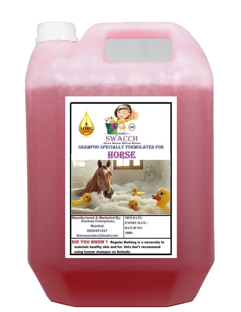 Swacch Shampoo Specially Formulated for Horse (5 Litre) Jasmine