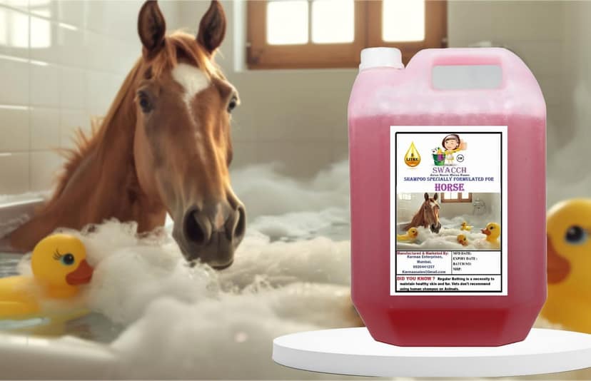 Swacch Shampoo Specially Formulated for Horse (5 Litre) Jasmine view 2