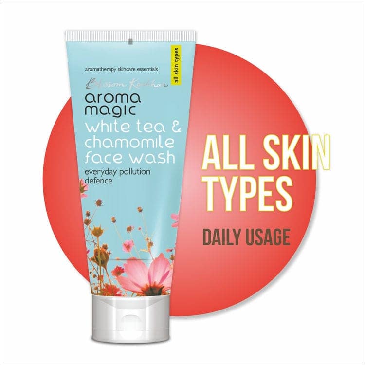 Aroma Magic White Tea & Chamomile Face Wash Everyday Pollution Defence (All Skin Types) (100ml) view 2
