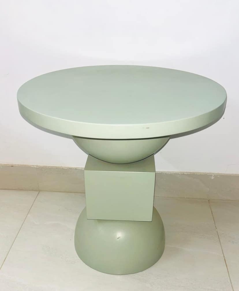 Wooden coffee table wooden side table folding two parts view 2