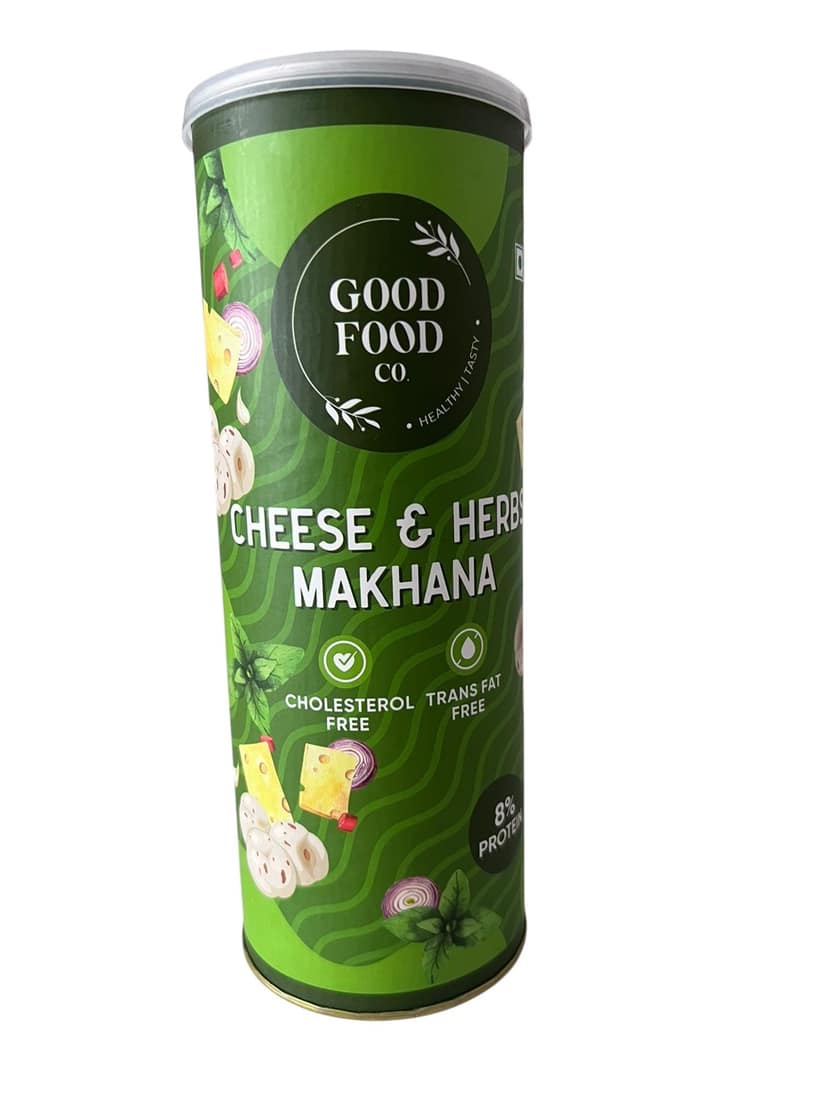 Good Food Co Cheese and Herbs Makhana 80 gm Roasted Fox Nuts Healthy Snack