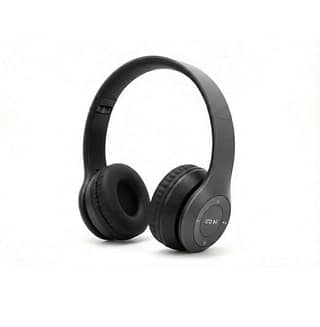 P47 Foldable Bluetooth Wireless Headphones - Black
