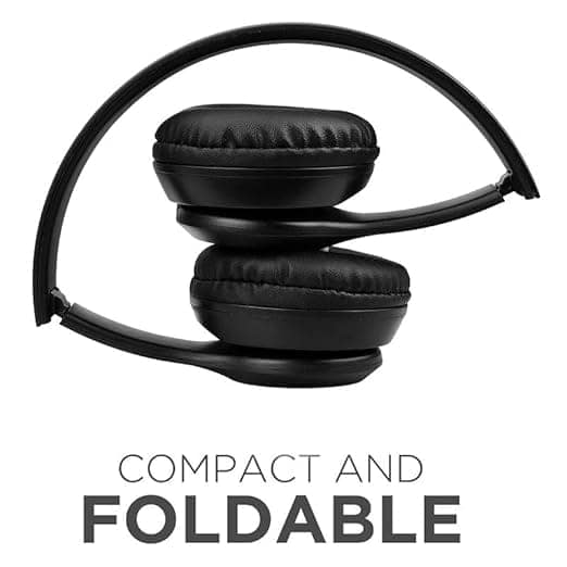 P47 Foldable Bluetooth Wireless Headphones - Black view 2